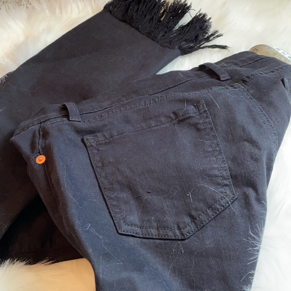 karlie Fringed black jeans